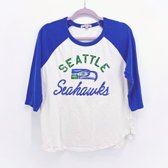 Junk Food Seattle Seahawks Raglan Top - Picture 1 of 7